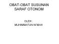 OBAT-OBAT SUSUNAN SARAF OTONOM PowerPoint PPT Presentation