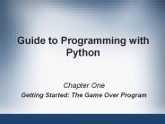 Guide to Programming with Python