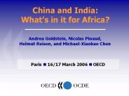 China and India: What