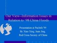 Our View--Information Issues in Relation to 