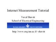Internet Measurement Tutorial