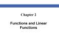 Chapter 2 Functions and Linear Functions PowerPoint PPT Presentation