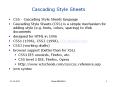 Cascading Style Sheets PowerPoint PPT Presentation