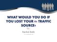 What would you do if you lost your #1 traffic source? PowerPoint PPT Presentation