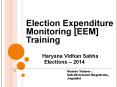 Election Expenditure Monitoring [EEM] Training PowerPoint PPT Presentation