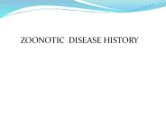 ZOONOTIC DISEASE HISTORY