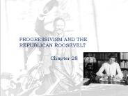 PROGRESSIVISM AND THE REPUBLICAN ROOSEVELT
