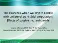 Toe clearance when walking in people with unilateral transtibial amputation: Effects of passive hydraulic ankle PowerPoint PPT Presentation