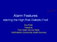 Alarm Features starring the High Risk Diabetic Foot PowerPoint PPT Presentation