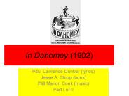 In Dahomey (1902)