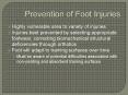 Prevention of Foot Injuries PowerPoint PPT Presentation