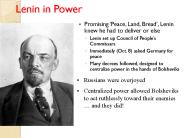 Lenin in Power