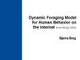 Dynamic Foraging Model for Human Behavior on the internet (working title) PowerPoint PPT Presentation