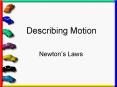 Describing Motion PowerPoint PPT Presentation