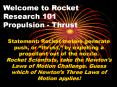 Welcome to Rocket Research 101 Propulsion - Thrust PowerPoint PPT Presentation