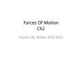 Forces Of Motion Ch2 PowerPoint PPT Presentation