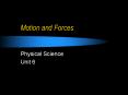 Motion and Forces PowerPoint PPT Presentation