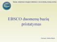 EBSCO duomenu baziu   pristatymas PowerPoint PPT Presentation