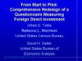 From Start to Pilot: Comprehensive Redesign of a Questionnaire Measuring Foreign Direct Investment PowerPoint PPT Presentation