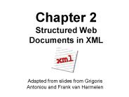 Chapter 2 Structured Web Documents in XML