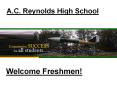 A.C. Reynolds High School PowerPoint PPT Presentation
