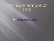 CTET Exam 2015
