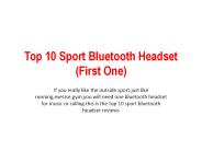 Top 10 Sport Bluetooth Headset