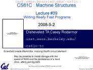 CS61C - Lecture 13