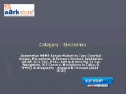 Automotive MEMS Sensor Market