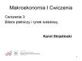 Makroekonomia I Cwiczenia PowerPoint PPT Presentation