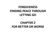 FORGIVENESS