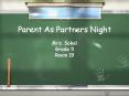 Parent As Partners Night PowerPoint PPT Presentation