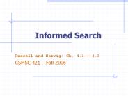 Informed Search