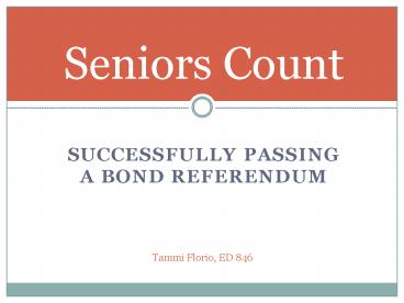 successfully passing a bond referendum