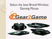 Select the best Brand Wireless Gaming Mouse