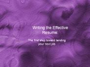 Writing%20the%20Effective%20Resume: