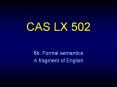 CAS LX 502 PowerPoint PPT Presentation