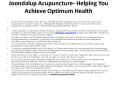 Joondalup Acupuncture PowerPoint PPT Presentation