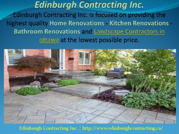 Landscaping Contractors in Ottawa