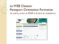 Le WEB Classeur Passeport Orientation Formation PowerPoint PPT Presentation
