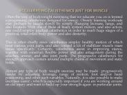 Accelerating Calisthenics just for Muscle