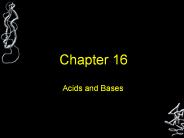 Acids and Bases