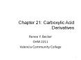 Chapter 21: Carboxylic Acid Derivatives PowerPoint PPT Presentation