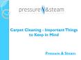 Carpet Cleaning - Important Things to Keep in Mind PowerPoint PPT Presentation
