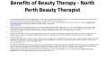 North Perth Beauty Therapist PowerPoint PPT Presentation
