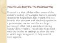 How To Lose Body Fat-The Healthiest Way