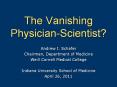 The Vanishing Physician-Scientist? PowerPoint PPT Presentation