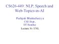 CS626-449: NLP, Speech and Web-Topics-in-AI PowerPoint PPT Presentation