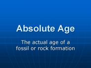 Absolute Age