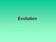 Evolution